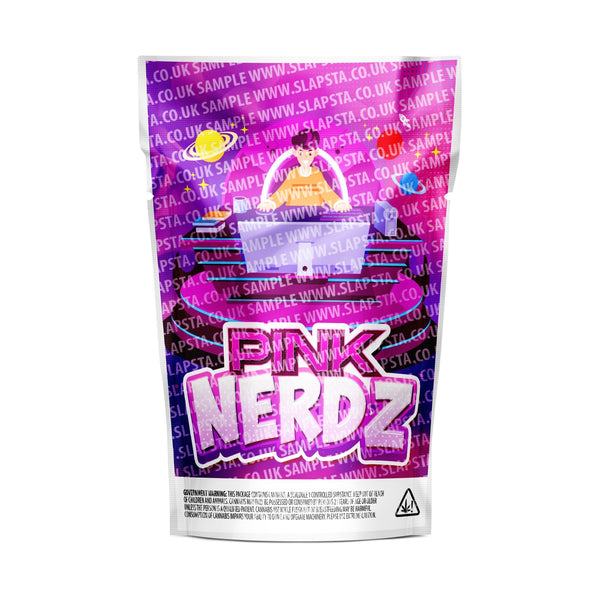 Pink Nerdz Mylar Pouches Pre-Labeled - SLAPSTA