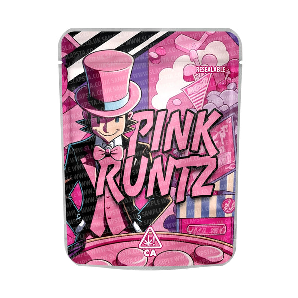 Pink Runtz Mylar Pouches Pre-Labeled - SLAPSTA