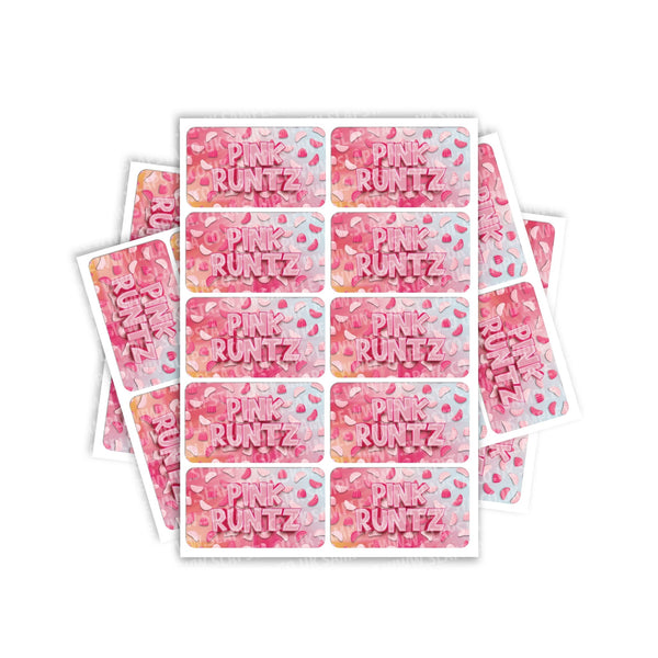 Pink Runtz Rectangle / Pre-Roll Labels - SLAPSTA