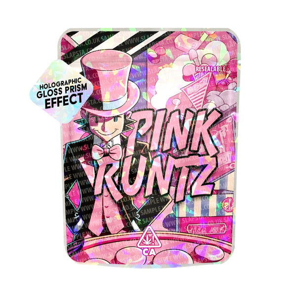 Pink Runtz SFX Mylar Pouches Pre-Labeled - SLAPSTA