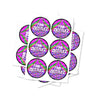 Pink Zkittlez Circular Stickers - 2.5cm