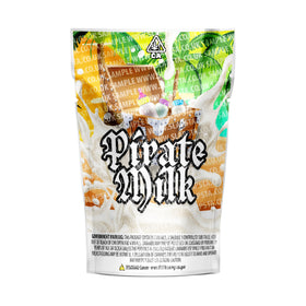 Pirate Milk Mylar Pouches Pre-Labeled