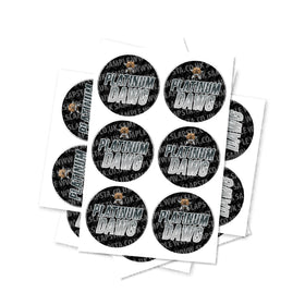 Platinum Dawg Circular Stickers