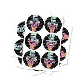 Platinum Gelato Circular Stickers