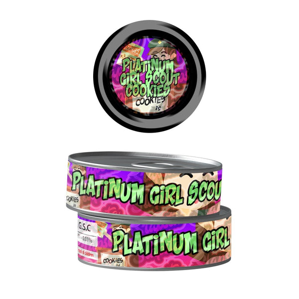 Platinum GSC Pre-Labeled 3.5g Self-Seal Tins - SLAPSTA