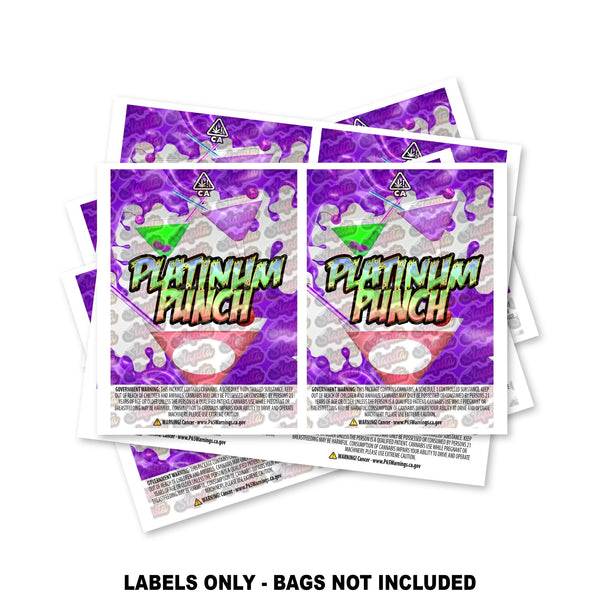 Platinum Punch Mylar Bag Labels ONLY - SLAPSTA