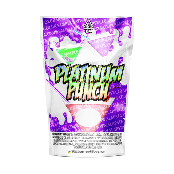 Platinum Punch Mylar Pouches Pre-Labeled - SLAPSTA