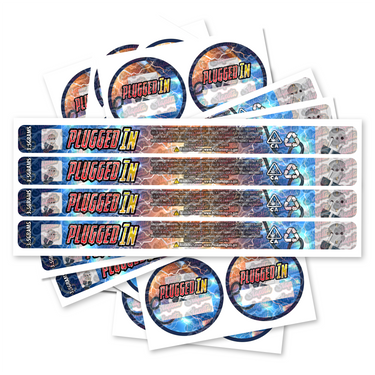 Plugged In Pre - Labeled 3.5g Self - Seal Tins - 60pcs