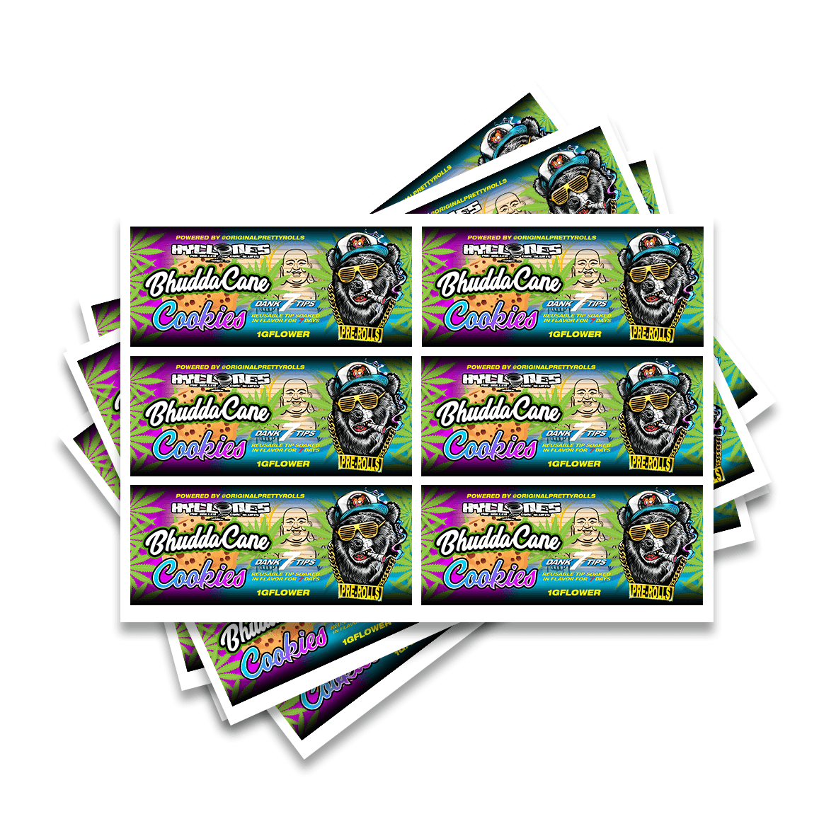 PreRoll Tube Labels Upload your Artwork SLAPSTA