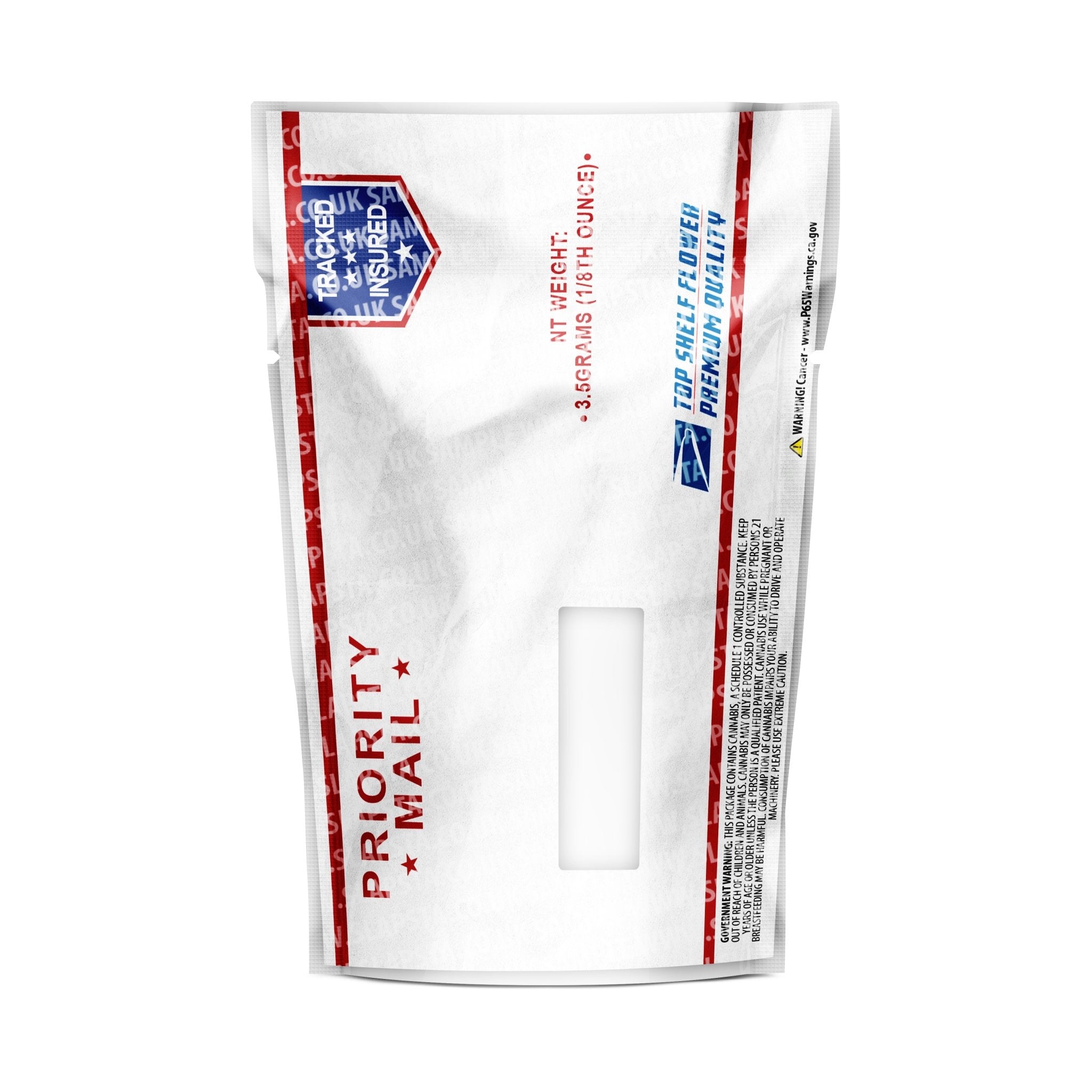 3.5g Mylar Bags, Resealable 8th Barrier Bag Packaging