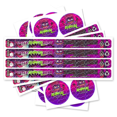 Purple Animal Krush Pre - Labeled 3.5g Self - Seal Tins - 60pcs