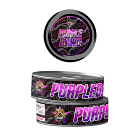 Purple Dawg Pre-Labeled 3.5g Self-Seal Tins