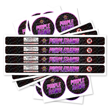 Purple Dawg Pre - Labeled 3.5g Self - Seal Tins - 60pcs