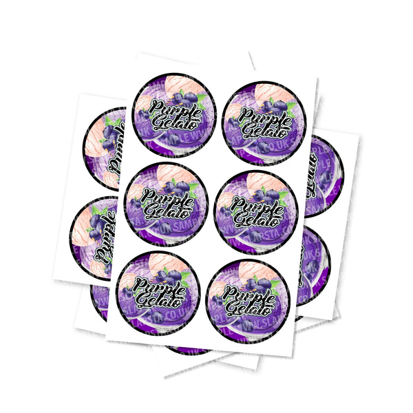 Purple Gelato Circular Stickers - SLAPSTA