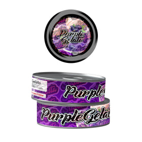 Purple Gelato Pre-Labeled 3.5g Self-Seal Tins