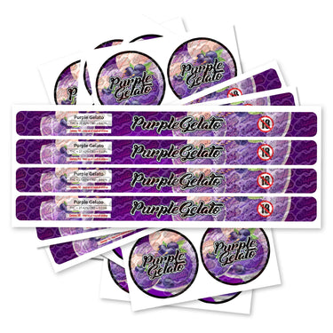 Purple Gelato Pre - Labeled 3.5g Self - Seal Tins - 60pcs