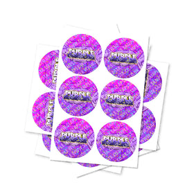 Purple Pound Cake Circular Stickers