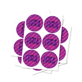 Purple Punch Circular Stickers