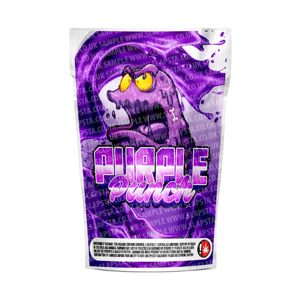 Purple Punch Mylar Pouches Pre-Labeled - SLAPSTA