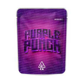 Sachets Mylar Purple Punch pré-étiquetés