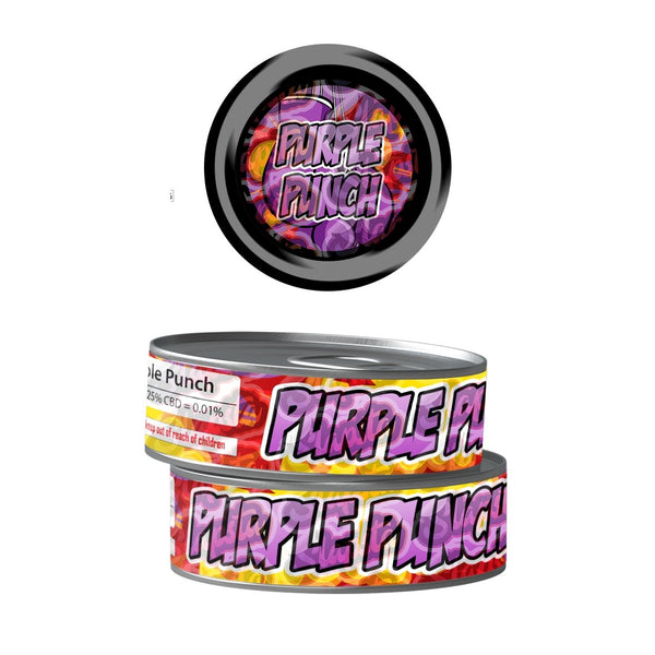Purple Punch Pre-Labeled 3.5g Self-Seal Tins - SLAPSTA