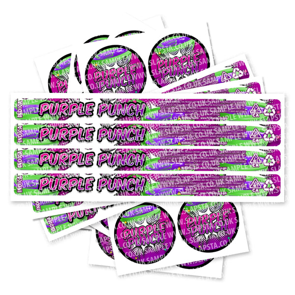 Purple Punch Pressitin Strain Labels - SLAPSTA