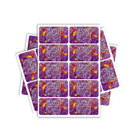 Étiquettes rectangulaires pré-enroulées Purple Punch