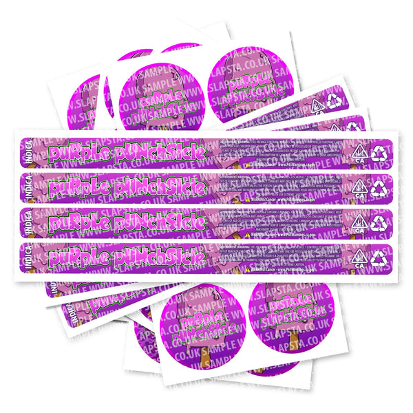 Purple Punchsicle Pressitin Strain Labels - SLAPSTA