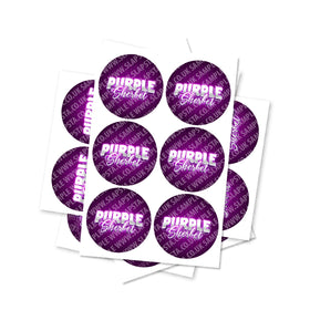 Purple Sherbet Circular Stickers