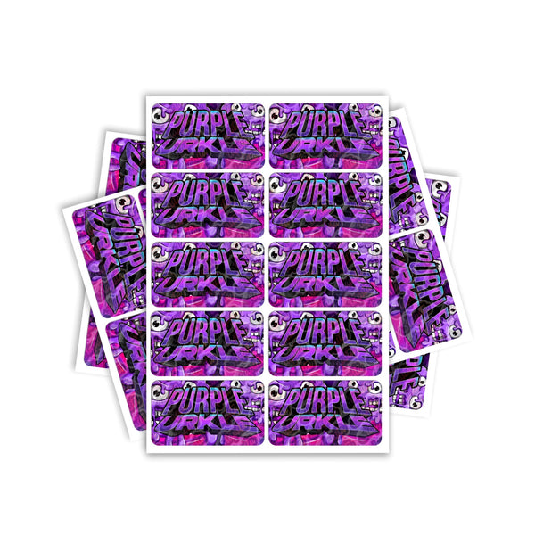 Purple Urckle Rectangle / Pre-Roll Labels - SLAPSTA