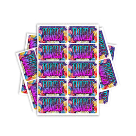SLAPSTA - Purple Animal Kush Rectangle / Pre-Roll Labels