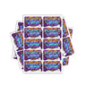 Purple Waffles Rectangle / Pre-Roll Labels - Pre-Roll (10.16cm x 6.7cm) / 10