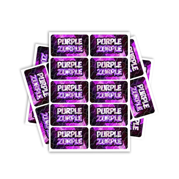 Purple Zurple Rectangle / Pre-Roll Labels - SLAPSTA