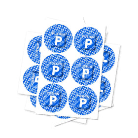 Pushin P Circular Stickers