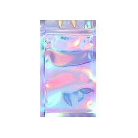Quarter Ounce (7g) Single Seal Mylar Bags Holographic / Clear