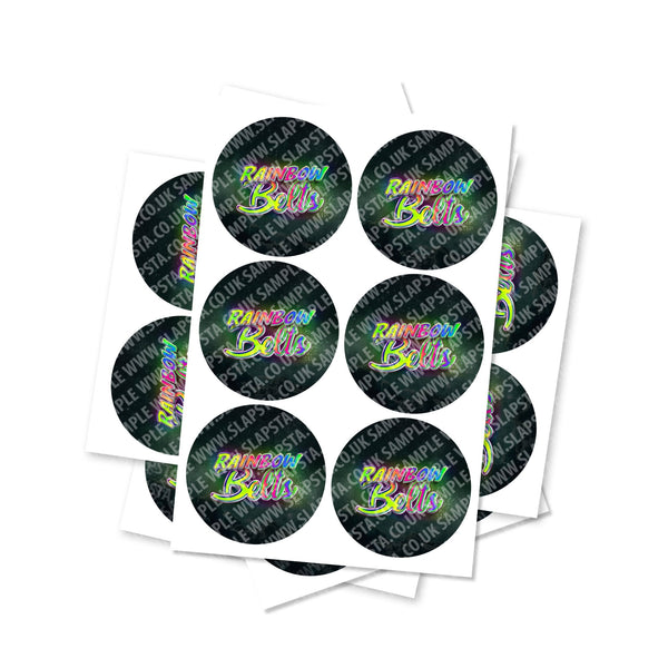 Rainbow Belts Circular Stickers - SLAPSTA