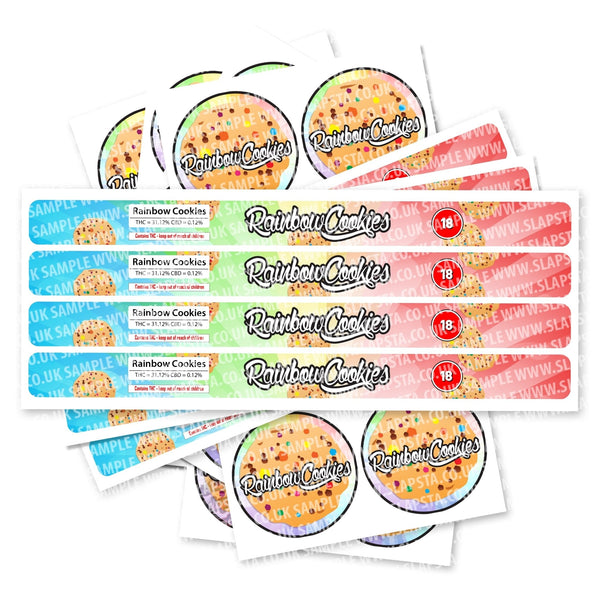 Rainbow Cookies Pressitin Strain Labels - SLAPSTA