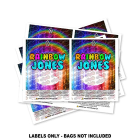 Étiquettes pour sacs Rainbow Jones Mylar UNIQUEMENT