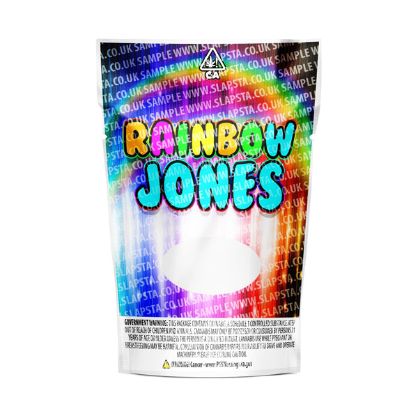 Rainbow Jones Mylar Pouches Pre-Labeled - SLAPSTA