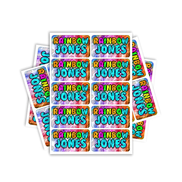 Rainbow Jones Rectangle / Pre-Roll Labels - Pre-Roll (10.16cm x 6.7cm) / 10