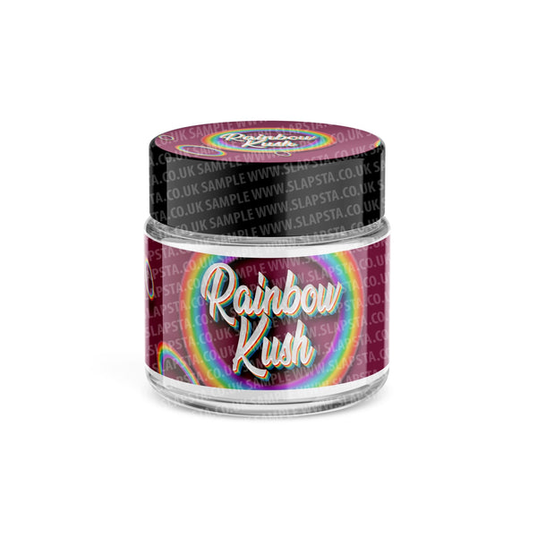 Rainbow Kush Glass Jars Pre-Labeled - SLAPSTA