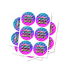 Rainbow Kush Mints Circular Stickers - 2.5cm
