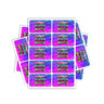 Rainbow Kush Mints Rectangle / Pre - Roll Labels - Pre - Roll (10.16cm x 6.7cm)