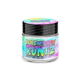 Rainbow Runtz Glass Jars Pre-Labeled