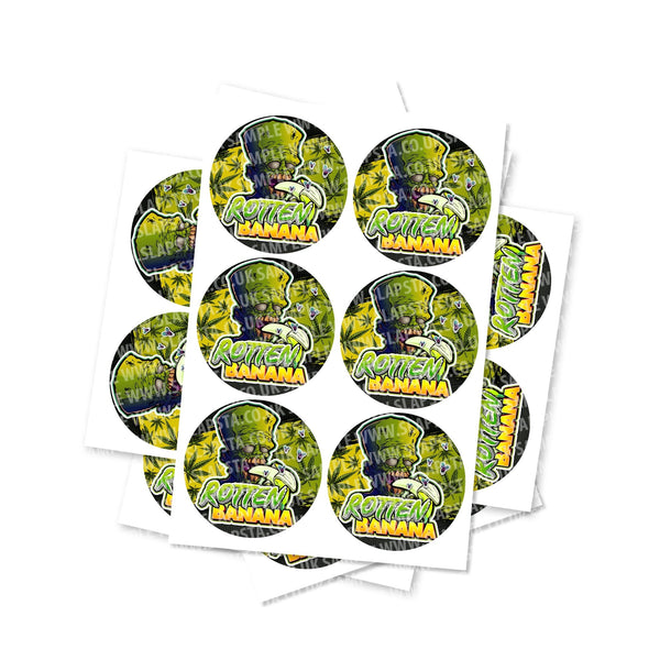 Rotten Banana Circular Stickers - SLAPSTA