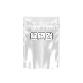 3.5g Mylar Bags Clear/White (CHILDPROOF)