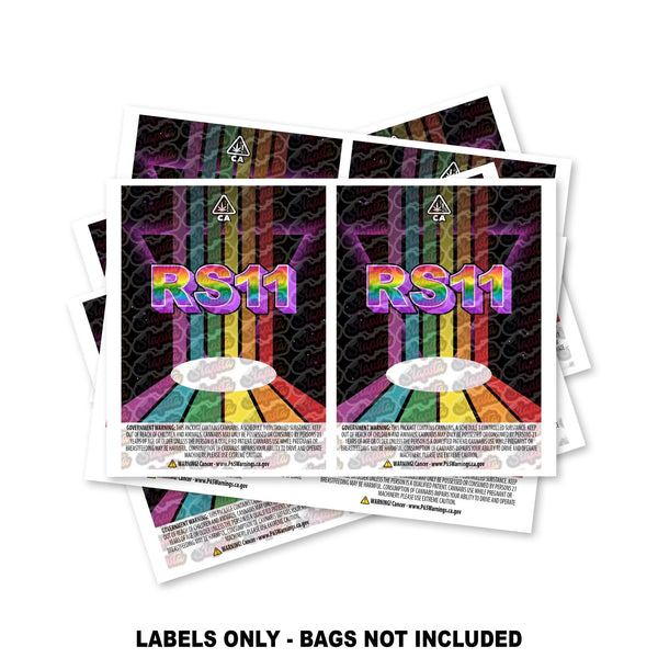 RS11 Mylar Bag Labels ONLY - SLAPSTA