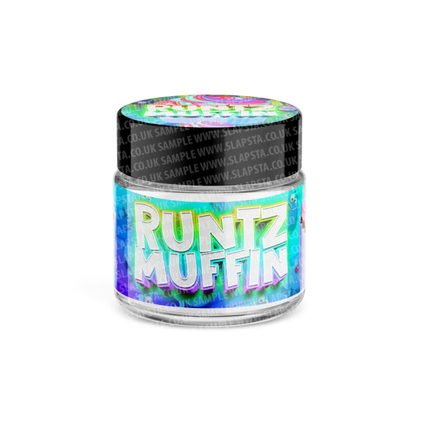 Runtz Muffin Glass Jars Pre-Labeled - SLAPSTA