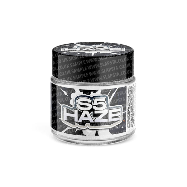 S5 Haze Glass Jars Pre-Labeled - SLAPSTA