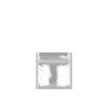 Sample / 1-2g Single Seal Mylar Bags Black / Clear - 50pcs